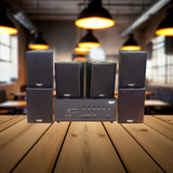 Amply A384PU_SG - 6K: 6 phân vùng đầu ra (1200w, đủ kết nối Bluetooth, RCA, AV, USB)