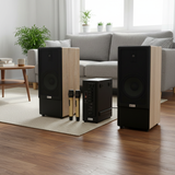 Dàn loa cây M385Mi (01 cục đẩy 900w tích hợp Micro + Loa cây 385 + 02 Micro)