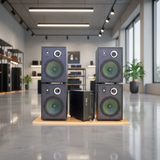 Dàn acoustic V230 - A906: 04 Loa V230 (bass loa 25cm), Công suất A906 (công suất 900w), 1 Mixer DbAcoustic KM315, 1 Cặp Micro