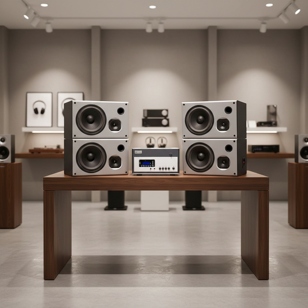 Dàn loa treo tường thông báo, phát nhạc nền tự động: Amply A800 Goldsound 800w + 4 loa Goldsound  V130 130w, loa được thiết kế riêng cho quán, bật lớn không tạp âm, miễn phí công lắp đặt, bảo hành dài hàn 5 năm