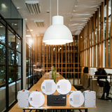 Dàn loa âm trần: A907 Goldsound 2 vùng âm lượng 900w + 6 loa âm trần Goldsound VAT28 28w, loa được thiết kế riêng cho quán, bật lớn không tạp âm, miễn phí công lắp đặt, bảo hành dài hạn 5 năm