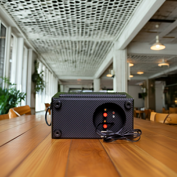 Amply AMT384 (380w, điều chỉnh 2 khu âm thanh riêng biệt,  đủ kết nối Bluetooth, RCA, AV, USB)