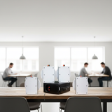 Loa âm trần thông báo, phát nhạc nền tự động: Amply AMT155 + 4 VAT38, loa được thiết kế riêng cho quán, bật lớn không tạp âm, miễn phí công lắp đặt, bảo hành dài hạn 5 năm.