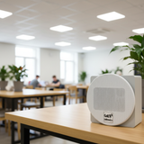 Loa âm trần thông báo, phát nhạc nền tự động: A917-4K Goldsound 4 vùng âm lượng 1500w + 8 loa âm trần Goldsound VAT38 38w, Amply 4 - 6 vùng âm lượng, loa được thiết kế riêng cho quán, bật lớn không tạp âm, miễn phí công lắp đặt, bảo hành dài hạn 5 năm.