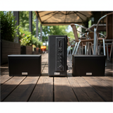 Dàn loa treo tường thông báo phát nhạc nền tự động: AMT155 Goldsound 150w + 2 loa Goldsound ngoài trời V50NT 50w, loa được thiết kế riêng cho quán, bật lớn không tạp âm, miễn phí công lắp đặt, bảo hành 12 tháng