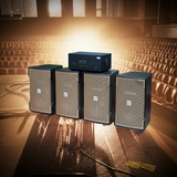 Dàn loa Sân khấu: 1 Amply A928 2 vùng âm lượng 1500w + 4 loa Goldsound V238 Gold 238w, loa được thiết kế riêng cho quán, bật lớn không tạp âm, miễn phí công lắp đặt, bảo hành dài hạn 5 năm.