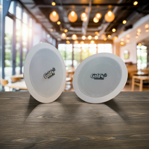 Loa vệ tinh âm trần VAT101 Goldsound (Số lượng 01 loa), công suất thực 15w, Bass 10 cm, thiết kế hình tròn, hoàn toàn màu trắng, sang trọng, độ thẩm mỹ cao