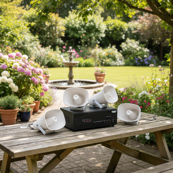 [Loa thông báo] Amply A917PU-100V-2K + 04 Ne20w, Amply hai vùng âm lượng, loa được thiết kế riêng, bật lớn không tạp âm, miễn phí công lắp đặt, bảo hành dài hạn 12 tháng.