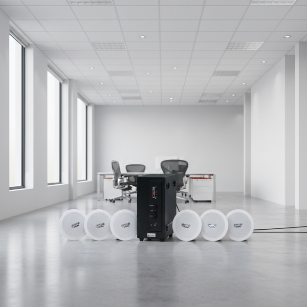 Bộ loa âm trần thông báo phát nhạc nền tự động cao cấp SA6.0_TH (amply 156w + 6 loa âm trần 15w), loa được thiết kế riêng cho quán, bật lớn không tạp âm, bảo hành dài hạn 12 tháng