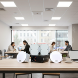 Loa âm trần thông báo, phát nhạc nền: Âm ly A155 + 4 VAT38, loa được thiết kế riêng cho quán, bật lớn không tạp âm, miễn phí công lắp đặt, bảo hành dài hạn 5 năm.