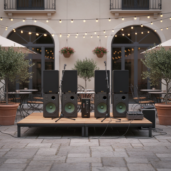 Dàn Loa Acoustic GoldAcoustic âm thanh chuyên nghiệp cho quán Cafe (130 - 180m2)