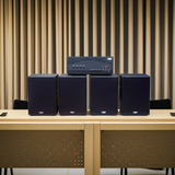 Dàn loa hội trường: Amply A917PU - 4K + 4 V230PU, Amply 4 - 6 vùng âm lượng, loa được thiết kế riêng, bật lớn không tạp âm, miễn phí công lắp đặt, bảo hành dài hạn 5 năm.