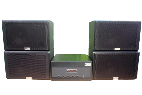 [Diện tích 120m2 + 02 Kênh] Amply A901+ 4 V130, Amply hai vùng âm lượng, loa được thiết kế riêng, bật lớn không tạp âm, miễn phí công lắp đặt, bảo hành dài hạn 5 năm.