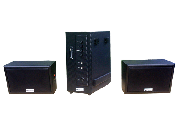 Dàn loa sân vườn: Amply AMT154 Goldsound 2 vùng âm lượng 150w + 2 loa Goldsound ngoài trời V40NT 40w, loa được thiết kế riêng cho quán, bật lớn không tạp âm, miễn phí công lắp đặt, bảo hành 12 tháng