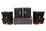 [Diện tích 120m2 + 6 Kênh] Amply Goldsound A384_TH-6K 6 vùng âm lượng 1200w + 6 loa ngoài trời V40NT_TH 40w, loa được thiết kế riêng cho quán, bật lớn không tạp âm, miễn phí công lắp đặt, bảo hành 12 tháng
