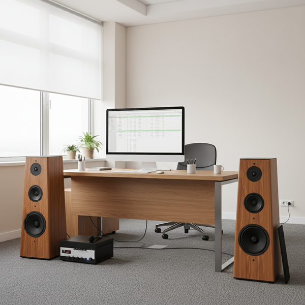 Dàn loa cây vân gỗ V360-A700 (Amply karaoke A700 + 02 loa cây V360)