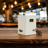 Loa không dây treo tường V27 UHF Goldsound, công suất 27w, loa bass 3 inch, kích thước rộng 12.6 cm, cao 18 cm, sâu 13 cm, bảo hành dài hạn 5 năm.