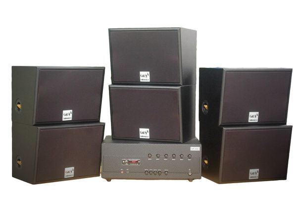 [Diện tích 180m2 + 06 Kênh] A384-6K Goldsound 6 vùng âm lượng 1200w + 6 loa Goldsound V130 - 130w, Amply 4 - 6 vùng âm lượng, loa được thiết kế riêng cho quán, bật lớn không tạp âm, miễn phí công lắp đặt, bảo hành dài hạn 5 năm.