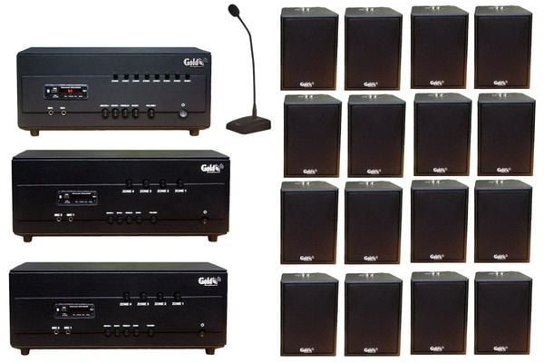 Top 05 combo Loa thông báo, phát nhạc nền tự động toà nhà, văn phòng tốt nhất thị trường