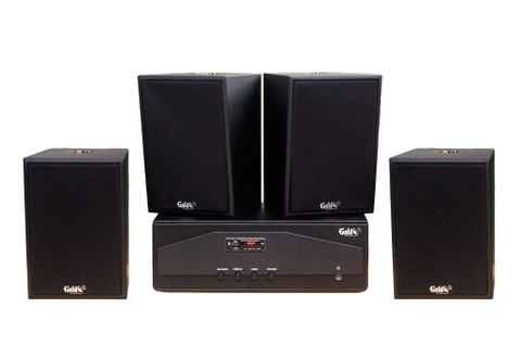 [Diện tích 100m2 + 02 Kênh] Amply A938PU-2K Goldsound 2 vùng âm lượng 1500w + 4 loa Goldsound V70C-PU 70w, loa được thiết kế riêng cho quán, bật lớn không tạp âm, miễn phí công lắp đặt, bảo hành dài hạn 5 năm.