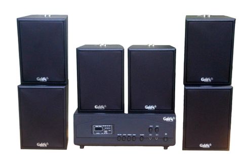 [Diện tích 120m2 + 02 Kênh] Loa thông báo, loa phát nhạc nền tự động A917PU-2K Goldsound 1200w + 6 loa Goldsound V55C 55w, loa được thiết kế riêng cho quán, bật lớn không tạp âm, miễn phí công lắp đặt, bảo hành dài hạn 5 năm