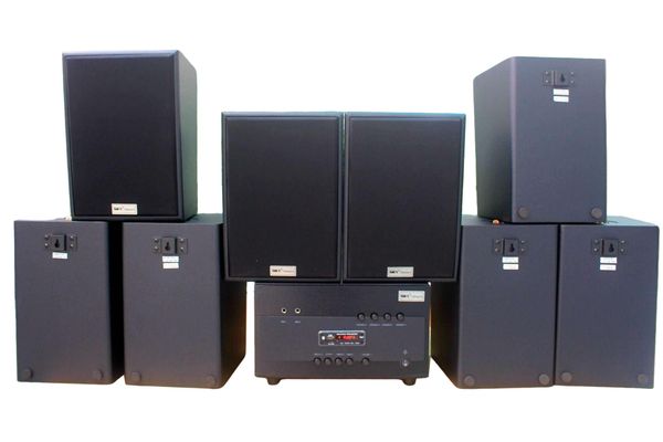 Dàn loa treo tường thông báo phát nhạc nền tự động: Amply A1800 + 8 V70C (V70)