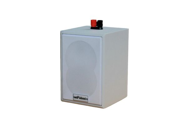 Loa vệ tinh treo tường Goldsound V12 Gold4cafe (1 loa) - công suất 12w, củ loa toàn dải cả âm Bass &Tress 3 inch, loa được thiết kế đập chậm để phù hợp với style quán dịch vụ, kích thước (Rộng*Cao*Sâu): 13*18*12.5 cm; chất liệu thùng gỗ 100%