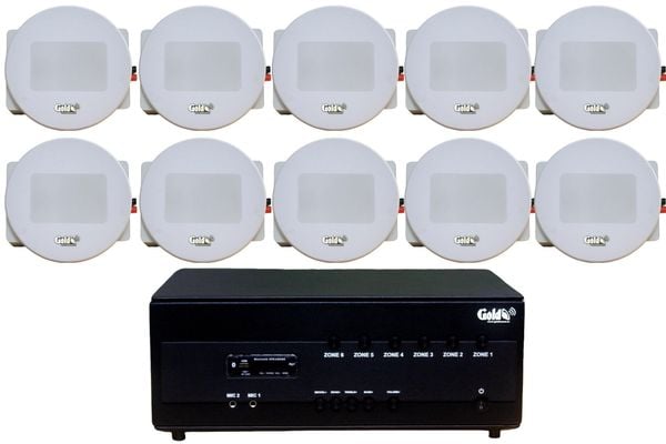 Top 10 combo loa âm trần, Loa thông báo, loa phát nhạc nền tự động cho quán, loa âm trần nhà hàng, yoga, shop, cửa hàng, Amply 4 - 6 vùng âm lượng, loa được thiết kế riêng cho quán, bật lớn không tạp âm, miễn phí công lắp đặt, bảo hành dài hạn 5 năm.