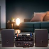 DÀN KARAOKE GOLD120C (AMPLY 1200W + 2 V120+ bộ micro không dây + Vang) - Hàng trưng bày đồng giá cuối năm