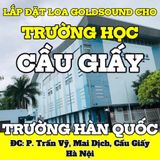 Loa cho trường học Hàn Quốc tại Hà Nội, loa được thiết kế riêng cho quán, bật lớn không tạp âm, miễn phí công lắp đặt, bảo hành dài hạn 5 năm