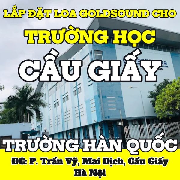 Loa cho trường học Hàn Quốc tại Hà Nội, loa được thiết kế riêng cho quán, bật lớn không tạp âm, miễn phí công lắp đặt, bảo hành dài hạn 5 năm