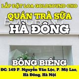 Loa quán trà sữa Bông Biêng, loa được thiết kế riêng cho quán, bật lớn không tạp âm, miễn phí công lắp đặt, bảo hành dài hạn 5 năm