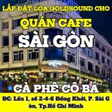 Loa thông báo, phát nhạc nền tự động Goldsound cho CÀ PHÊ CÔ BA SÀI GÒN, loa được thiết kế riêng cho quán, bật lớn không tạp âm, miễn phí công lắp đặt, bảo hành dài hạn 5 năm