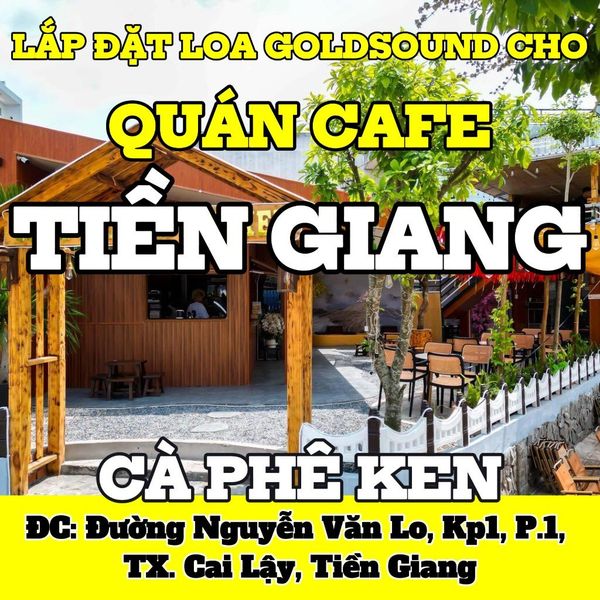 Loa treo tường phát nhạc nền cho Tiệm Trà - Cà Phê Ken Cai Lậy, Tiền Giang, loa được thiết kế riêng cho quán, bật lớn không tạp âm, miễn phí công lắp đặt, bảo hành dài hạn 5 năm