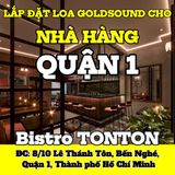 Loa nhà hàng phát nhạc nền tự động cho nhà hàng Bistro TONTON, Quận 1, loa được thiết kế riêng cho quán, bật lớn không tạp âm, miễn phí công lắp đặt, bảo hành dài hạn 5 năm