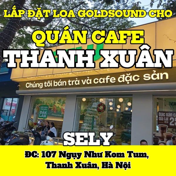 Loa treo tường phát nhạc nền cho SELY, loa được thiết kế riêng cho quán, bật lớn không tạp âm, miễn phí công lắp đặt, bảo hành dài hạn 5 năm
