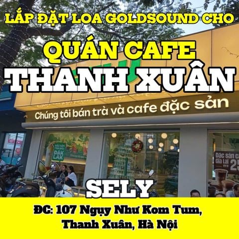 Loa treo tường phát nhạc nền cho SELY, loa được thiết kế riêng cho quán, bật lớn không tạp âm, miễn phí công lắp đặt, bảo hành dài hạn 5 năm
