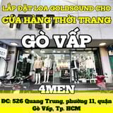 Loa treo tường phát nhạc nền cho 4MEN Quang Trung, TP. HCM, loa được thiết kế riêng cho quán, bật lớn không tạp âm, miễn phí công lắp đặt, bảo hành dài hạn 5 năm