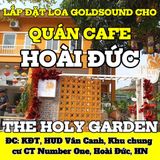 Loa treo tường phát nhạc nền cho tự động cho The Holy Garden, Hà Nội, loa được thiết kế riêng cho quán, bật lớn không tạp âm, miễn phí công lắp đặt, bảo hành dài hạn 5 năm
