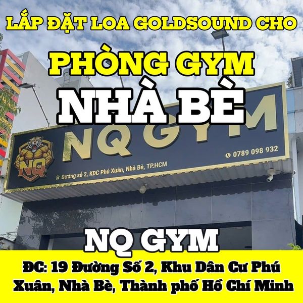 Loa treo tường phát nhạc nền cho tự động cho phòng tập NQ GYM, TP.HCM, loa được thiết kế riêng cho quán, bật lớn không tạp âm, miễn phí công lắp đặt, bảo hành dài hạn 5 năm