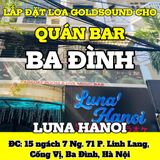 Loa không dây phát nhạc nền tự động Goldsound cho quán Luna Hanoi - snack Bar, loa được thiết kế riêng cho quán, bật lớn không tạp âm, miễn phí công lắp đặt, bảo hành dài hạn 5 năm
