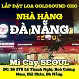 Loa nhà hàng phát nhạc nền tự động cho nhà hàng Mì Cay SEOUL Lê Thanh Nghị, loa được thiết kế riêng cho quán, bật lớn không tạp âm, miễn phí công lắp đặt, bảo hành dài hạn 5 năm