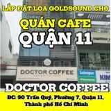 Loa treo tường phát nhạc nền cho Doctor Coffee, quận 11, loa được thiết kế riêng cho quán, bật lớn không tạp âm, miễn phí công lắp đặt, bảo hành dài hạn 5 năm