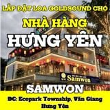 Loa treo tường phát nhạc nền cho Nhà hàng Hàn Quốc Samwon, Hưng Yên, loa được thiết kế riêng cho quán, bật lớn không tạp âm, miễn phí công lắp đặt, bảo hành dài hạn 5 năm