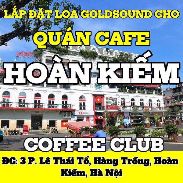 Loa ngoài trời quán cafe, phát nhạc nền tự động cho quán Coffee Club, Hà Nội, loa được thiết kế riêng cho quán, bật lớn không tạp âm, miễn phí công lắp đặt, bảo hành dài hạn 5 năm