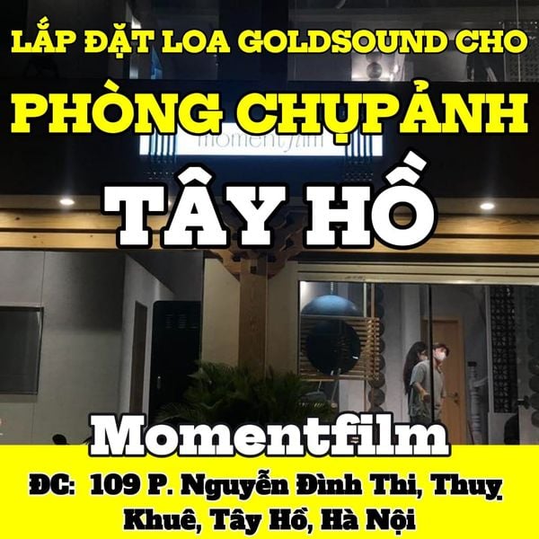 Loa phát nhạc nền tự động cho moment.film, Hà Nội, loa được thiết kế riêng cho quán, bật lớn không tạp âm, miễn phí công lắp đặt, bảo hành dài hạn 5 năm