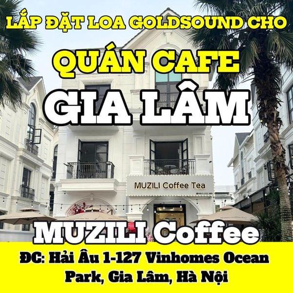 Loa quán cafe, phát nhạc nền tự động cho Muzili Coffee, loa được thiết kế riêng cho quán, bật lớn không tạp âm, miễn phí công lắp đặt, bảo hành dài hạn 5 năm