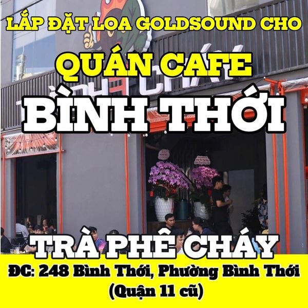 Loa quán cafe phát nhạc nền tự động cho quán TRÀ PHÊ CHÁY, Bình Thới, loa được thiết kế riêng cho quán, bật lớn không tạp âm, miễn phí công lắp đặt, bảo hành dài hạn 5 năm