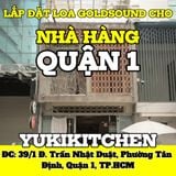 Loa cho nhà hàng chay Yukikitchen, Quận 1, loa được thiết kế riêng cho quán, bật lớn không tạp âm, miễn phí công lắp đặt, bảo hành dài hạn 5 năm