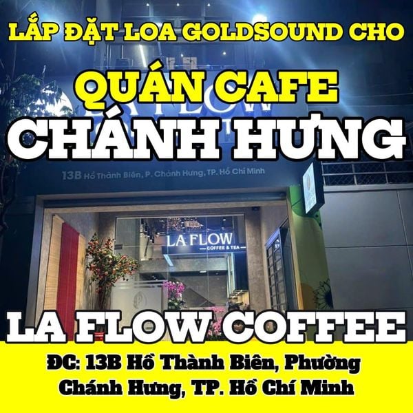 Loa cho LA FLOW COFFEE, Q8, TP.HCM, loa được thiết kế riêng cho quán, bật lớn không tạp âm, miễn phí công lắp đặt, bảo hành dài hạn 5 năm